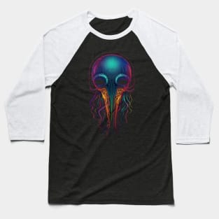 Squid Skull Distressed Baseball T-Shirt